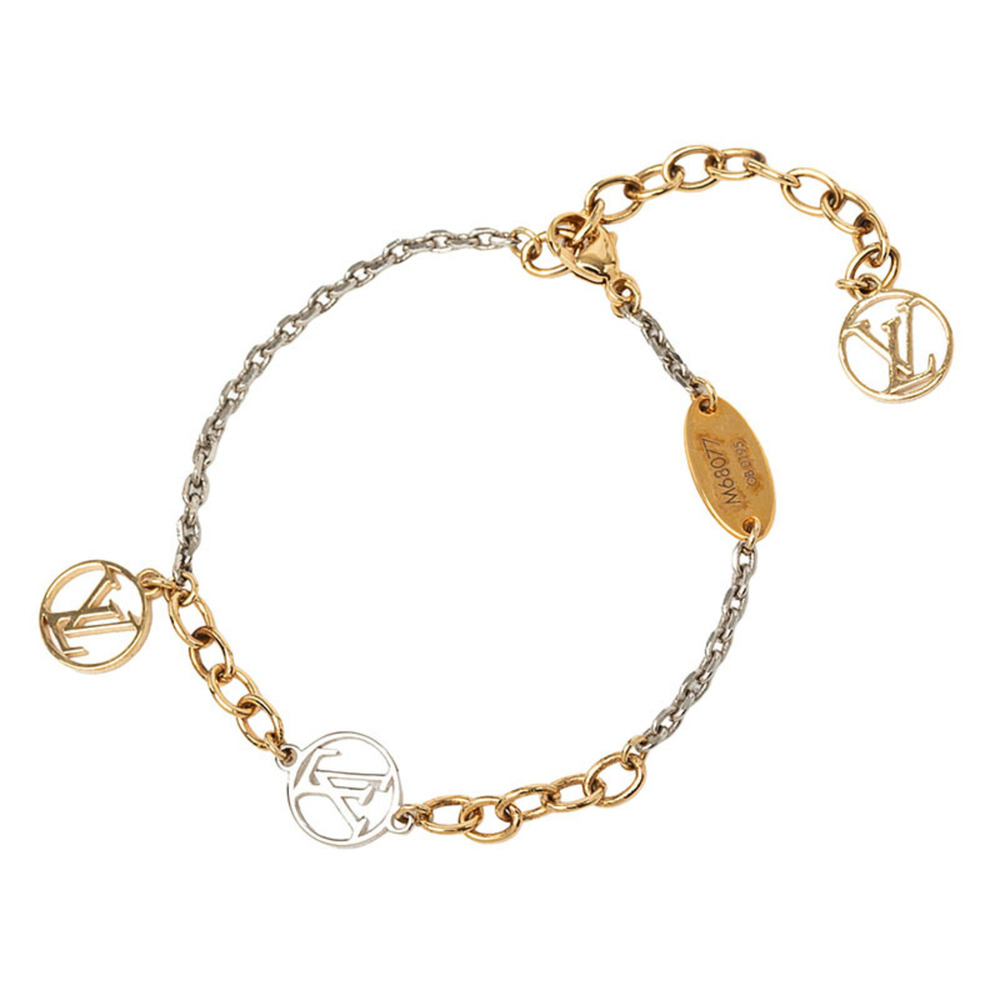 LOUIS VUITTON Silver Charm Bracelet